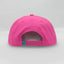 Back view of The Sunset Slasher ’93 Hat – hot pink cap with snapback closure and embroidered detail.